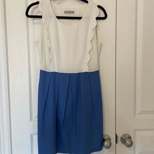 Cream Pleated Mini Sundress with Square Neck